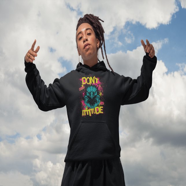 Moletom Não pegue nenhuma atitude - Hoodie sarcástico (Criador carregado)