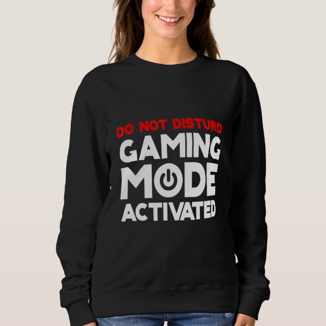 Moletom Não perturbar o modo de jogo ativado (Frente)
