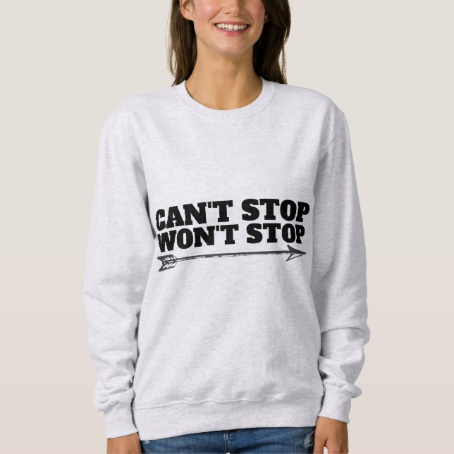 MOLETOM NÃO PODE PARAR, A MULHER POWER T-SHIRTS (Frente)