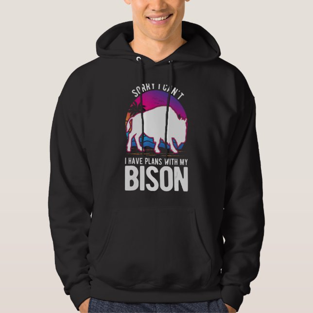 Moletom Não posso ter planos com meu Bison Buffalo (Frente)