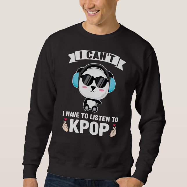 Moletom Não posso ter que ouvir o Kpop Merch Premiu (Frente)