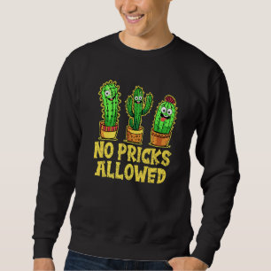 Moletom Não São Permitidas Espinhas Sarcástico Cute Cactus