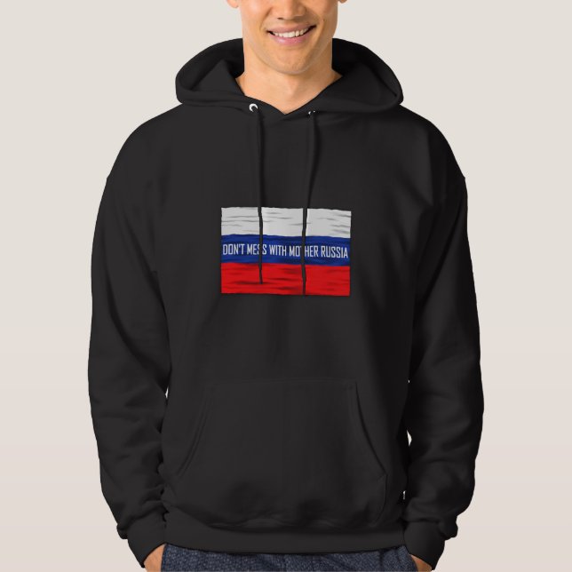 Moletom Não se meta com a Mãe Rússia Bandeira Russa (Frente)