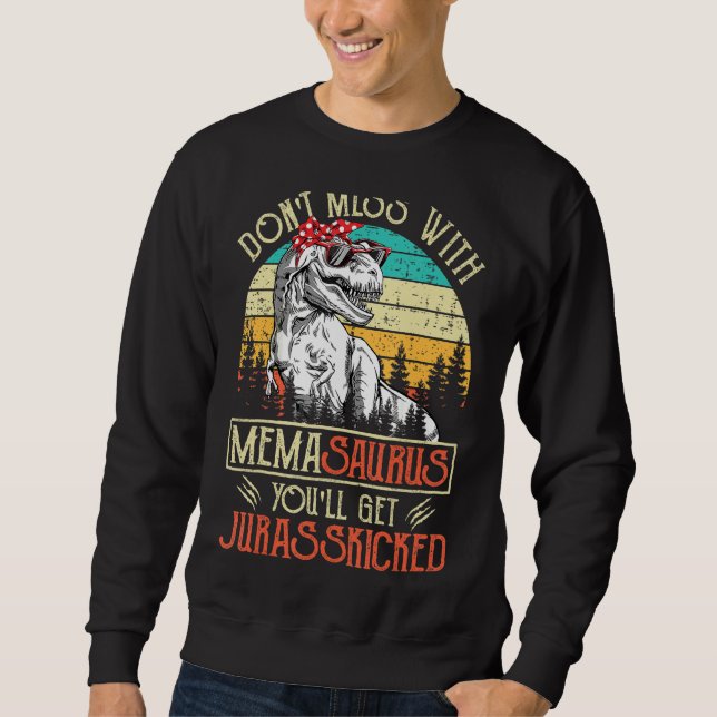 Moletom Não se meta com o Memasaurus, você vai ser julgado (Frente)