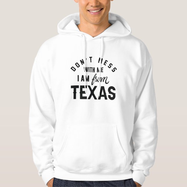 Moletom Não se meta comigo Eu sou do Texas (Frente)
