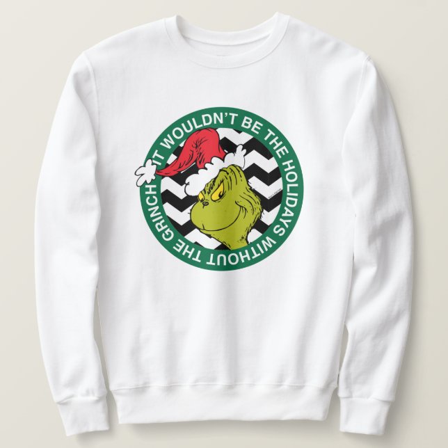 Moletom Não Seriam as Festas sem o Grinch (Frente do Design)
