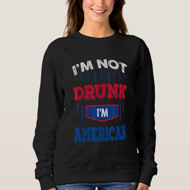 Moletom Não Sou Bebado Da Equipe De Bebendos Americana 4 D (Frente)