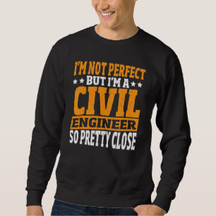 Moletom Não sou perfeito, mas sou um Engenheiro civil