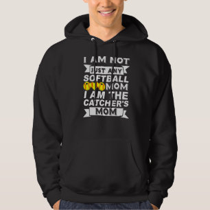 Moletom Não sou qualquer mãe de softball. Sou o Mo do Catc