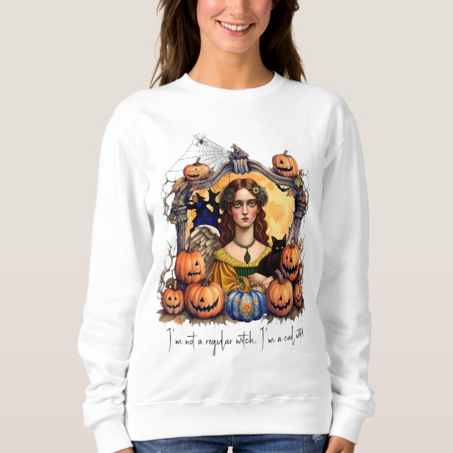Moletom Não sou uma bruxa normal, sou uma bruxa legal (Frente)