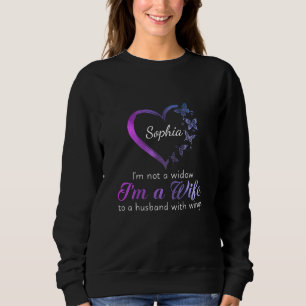 Moletom Não sou uma viúva. Sou uma esposa de um marido com