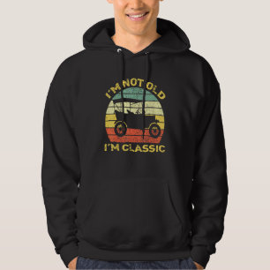 Moletom Não sou velho sou clássico Vintage Retro Carro Dan