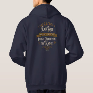 Moletom "Não Temas" Cruz Dourada Camisola Vintage com Escr