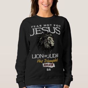 Moletom Não Temas, Pois Jesus Leão de Judá Triunfou Rev