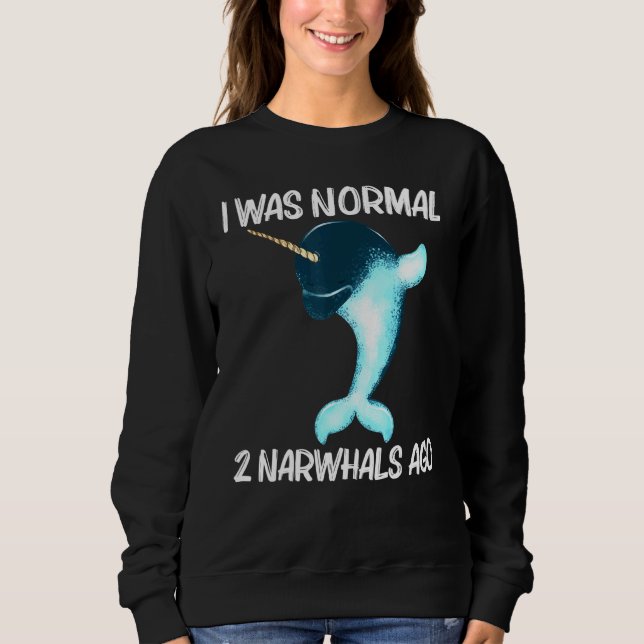 Moletom Narwhale Para Mulheres Do Oceano Ártico (Frente)