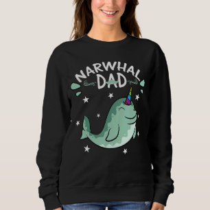 Moletom Narwhale Sea Unicorn Fish Narwhat Para Pai Pai