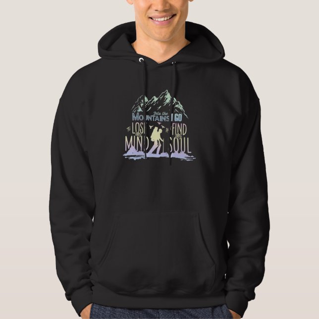 Moletom Nas Montanhas Eu Vou Andar No Clim Das Montanhas (Frente)