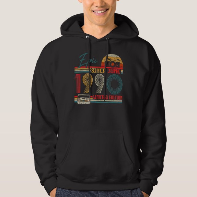 Moletom Nascer De Junho De 1990 Epic Desde Junho De 1990 3 (Frente)