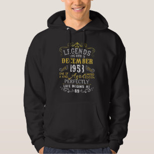 Moletom nascer De Legendas Com 69 Anos Em Dezembro De 1953