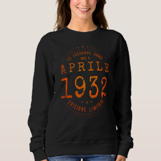 Moletom Nascer De Legendas Em Abril De 1932 Aniversário De