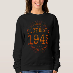 Moletom Nascer De Legendas Em Dezembro De 1942 80 Birthday