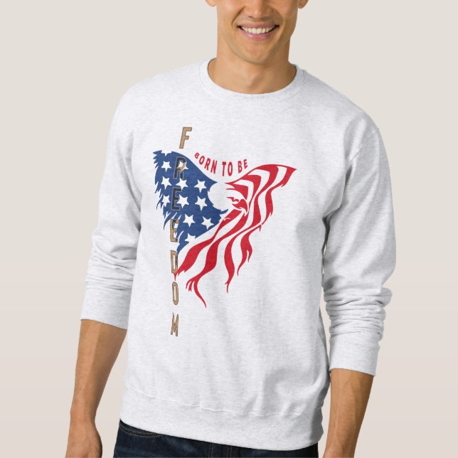 Moletom Nascer De Ser Liberdade | Camisola-doce, de uso ma (Frente)