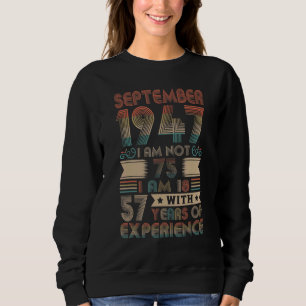 Moletom Nascer De Setembro De 1947 75º Aniversário Feito E
