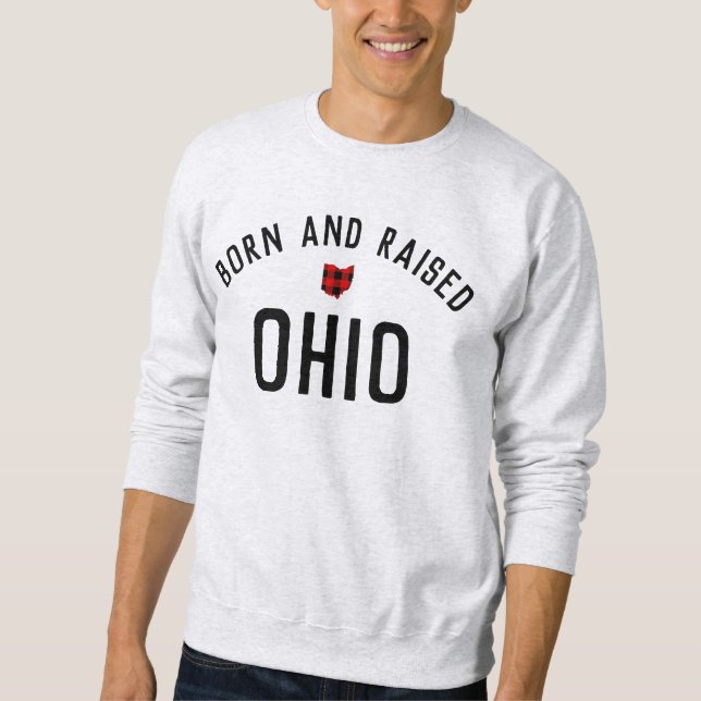 Moletom Nascer e Orgulho de Estado Clássico do Ohio (Frente)