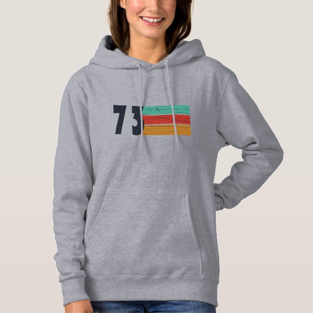 Moletom Nascer em presente de aniversário de 1973 (Frente)