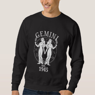 Moletom Nascer Gemini Zodiac Twins em 1945