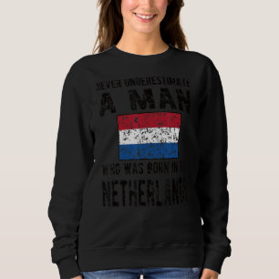 Moletom Nascer Mens Nos Países Baixos Bandeira Raízes Neer