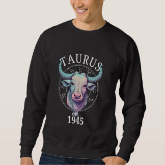 Moletom Nascer Zodiac Taurus Bull em 1945