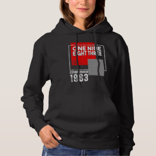 Moletom Nascido em ou Vintage 1983 para Homens Mulheres