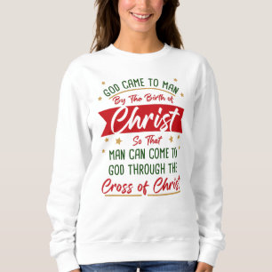 Moletom Nascimento e Cruz de Jesus Cristo Fé de Natal