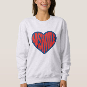 Moletom Nashville Groovy Heart Design - Retro Psychedelic