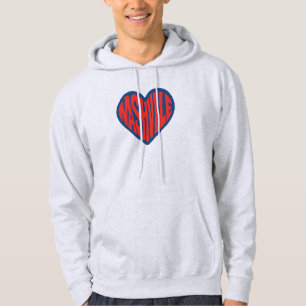 Moletom Nashville Groovy Heart Design - Retro Psychedelic