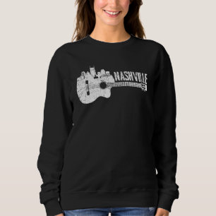 Moletom Nashville Skyline Tennessee Country Music Guitar P