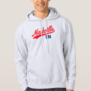 Moletom Nashville TN Swoosh Script Design - Retro