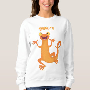 Moletom Nata-dançarina de laranja feliz e giro