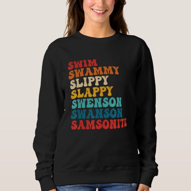 Moletom Natação Swammi Slippy Slappy Swenson Swanson Samso (Frente)