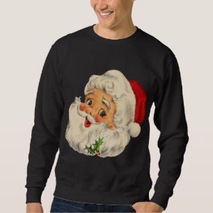 Moletom Natais vintages Papai Noel Enfrentam Fashi Antigo 