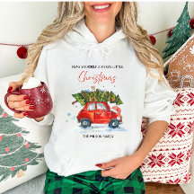 Natais vintages personalizados - Carro vermelho co