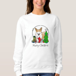 Moletom Natal 2 Pembroke Welsh Corgi (vermelho 1)