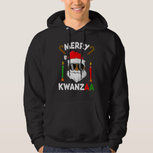 Moletom Natal Afro-Americano Feliz Kwanzaa Papai Noel