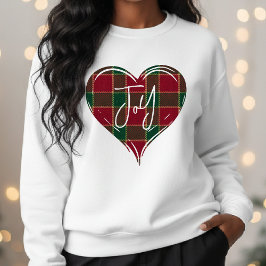 Moletom Natal Alegria Férias Vermelho & Verde Coração Tart