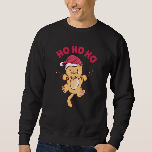Moletom Natal Cat Ho Ho Ho (Frente)