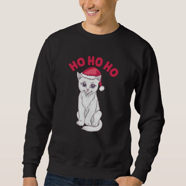 Moletom Natal Cat Ho Ho Ho (Frente)