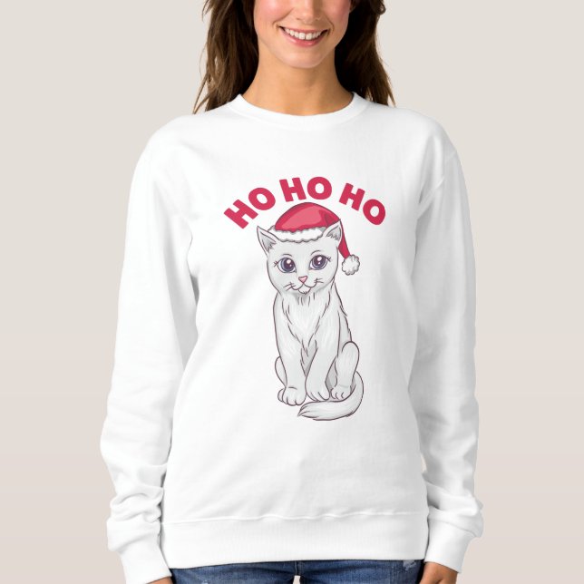 Moletom Natal Cat Ho Ho Ho (Frente)
