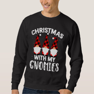 Moletom Natal Com Meus Gnomos Xadrez Jardim Natal G