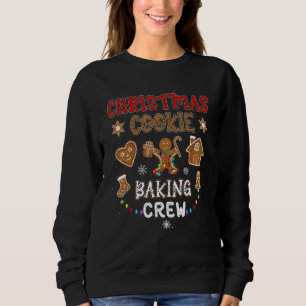 Moletom Natal Cookie Baking Crew Xmas Gingerbird Fami